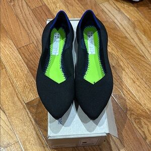 Rothy's Black Flats Sleek Slip-On Comfort